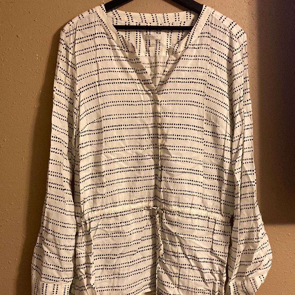 White Poka Dot Blouse